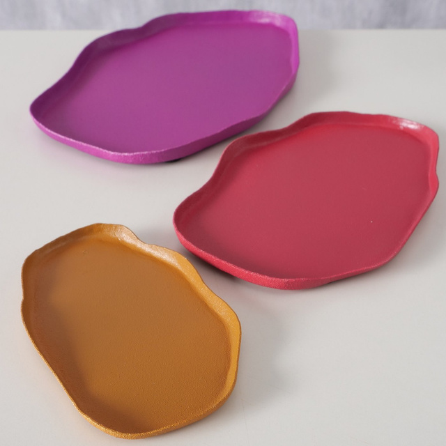 Set 3 tavi  decorative  Esana, multicolor