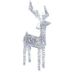 Figurină decorativă luminoasă, motiv ren, 80 LED, 80 cm