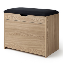 Dulap pentru pantofi cu loc de șezut și rafturi retractabile VAULT, 57 x 30 x 53 cm