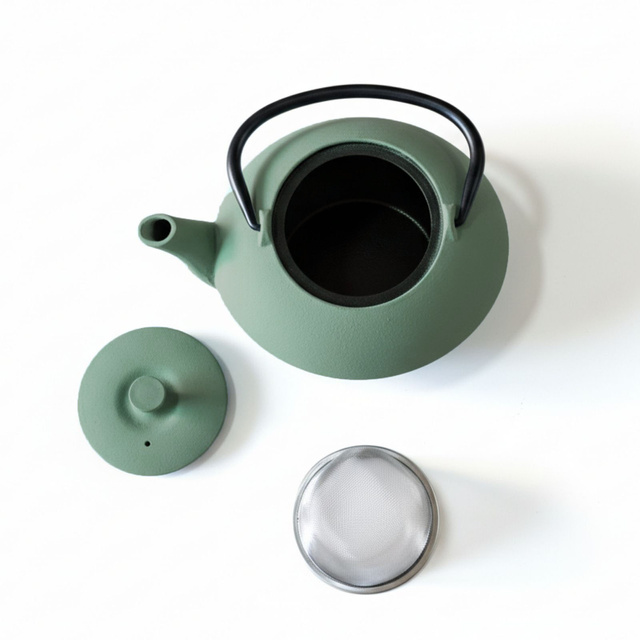 Ceainic din fontă cu infuzor NOMI, 800 ml, turcoaz