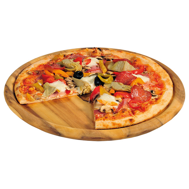 Tavă pizza, Ø 32 cm, tava de servire din lemn de salcam, Kesper