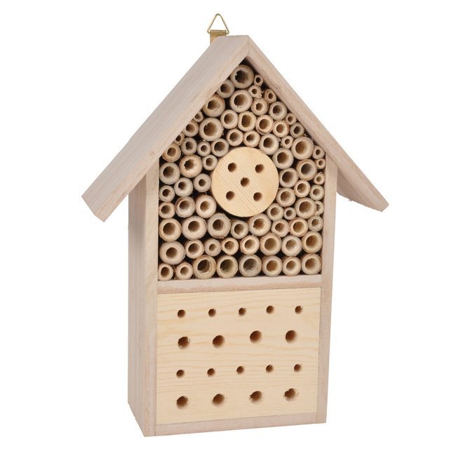 Casuta din lemn pentru insecte SANS, 15 x 15 cm