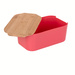 Cutie de paine cu capac din bambus, 33 x 18,5 x 12 cm