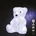 Decor luminos exterior, urs acrilic, 16 LED-uri