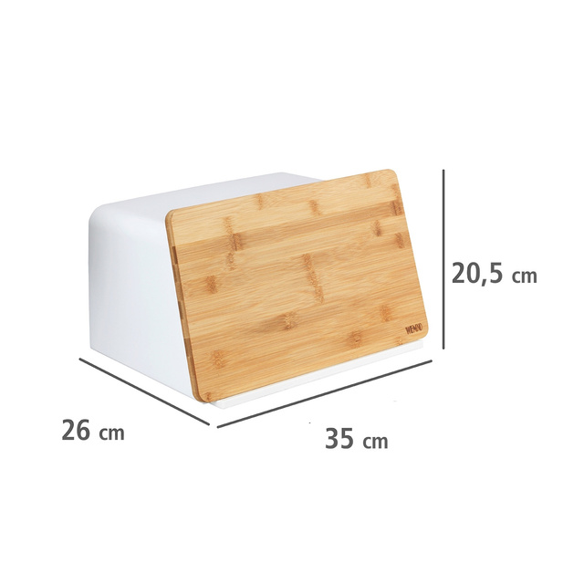 Cutie pentru paine cu tocator din lemn de bambus KUBO, WENKO