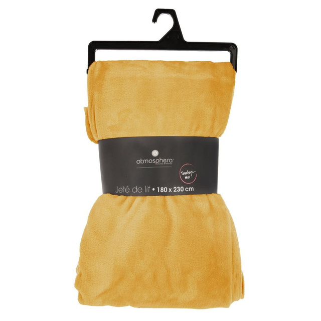 Pătură de lână UNI 180 x 230 cm, galben