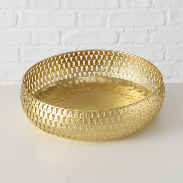 Set 2 boluri decorative Galdo, auriu