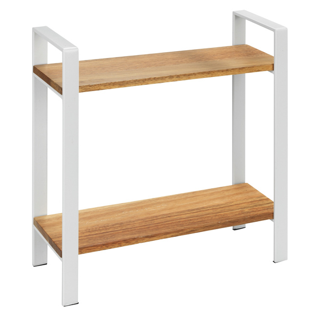 Raft de bucatarie pe doua niveluri pentru blat LOUISA, lemn de salcam