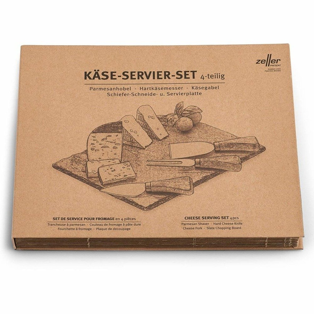 Set 4 piese pentru servirea brânzeturilor, 24x18x0,4 cm, Zeller