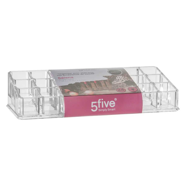 Organizator de rujuri MAKE-UP, 24 compartimente, 23x10 cm