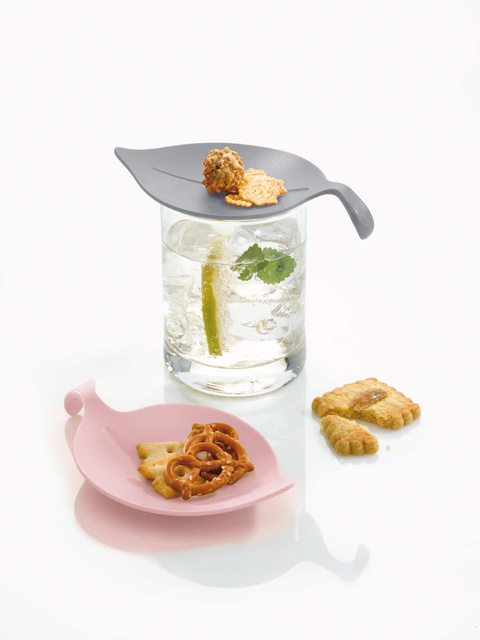 Farfurioare pentru gustare LEAF-ON - set de 4, KOZIOL