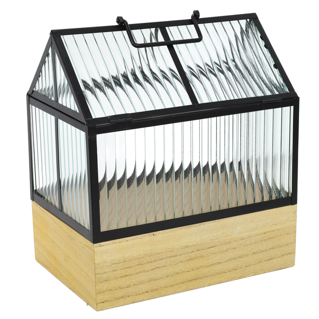 Mini seră de casă, pe bază de lemn