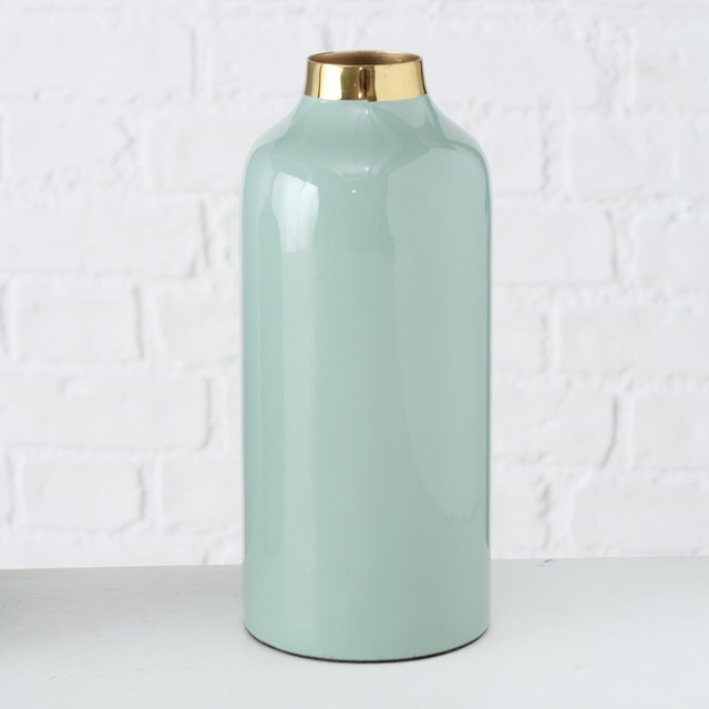 Set vaze albastre cu detaliu auriu, 3 buc