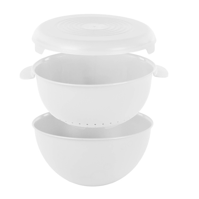 Bol cu strecurătoare și capac, Ø 24 cm