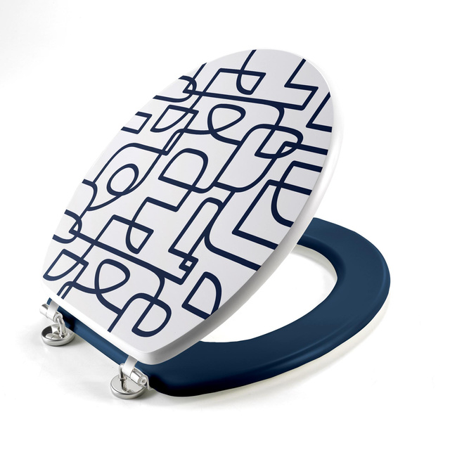 Capac WC LABYRINTHE, MDF, 37,5 x 46 cm