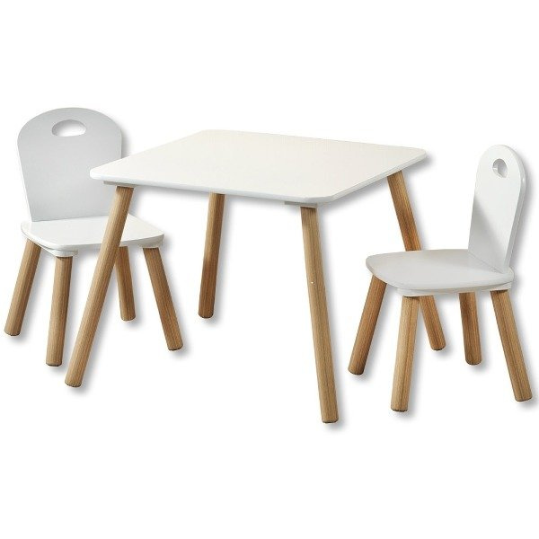 Set mobilier pentru copii: masa + 2 scaune, KESPER