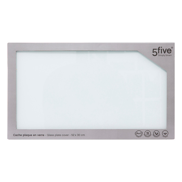 Tocator din sticla, model marmura, 52 x 30 cm