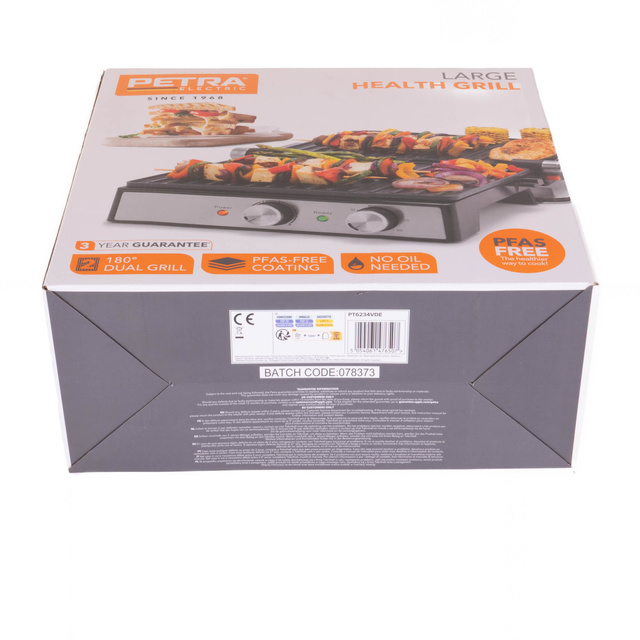 Grătar electric PETRA, reglare temperaturii