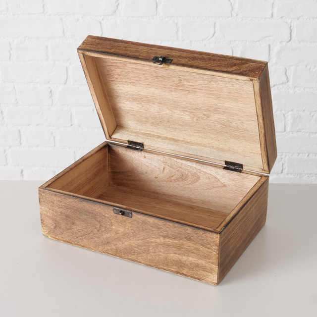 Set 2 cutii din lemn Maps, 2 buc