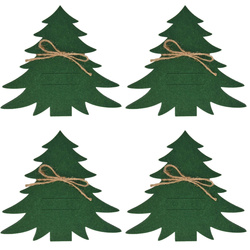 Suporturi pentru tacamuri Brazi de Craciun, 4 bucati