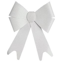 Fundita decorativa cu sclipici, alb, 30 x 19 cm