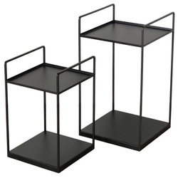 Set 2 măsuțe de  cafea loft Como,  negru