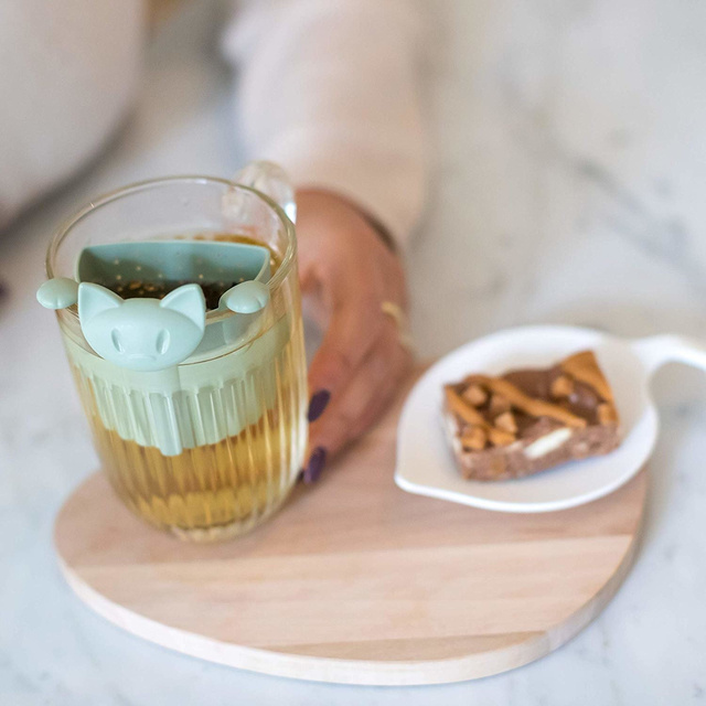 Infuzor de ceai MIAOU, KOZIOL, verde eucalipt.