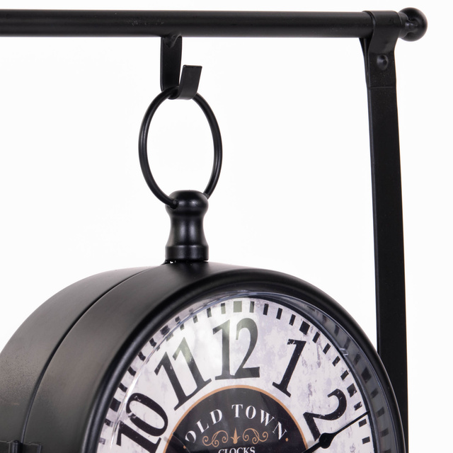 Ceas suspendat pe baza de lemn, 32 cm