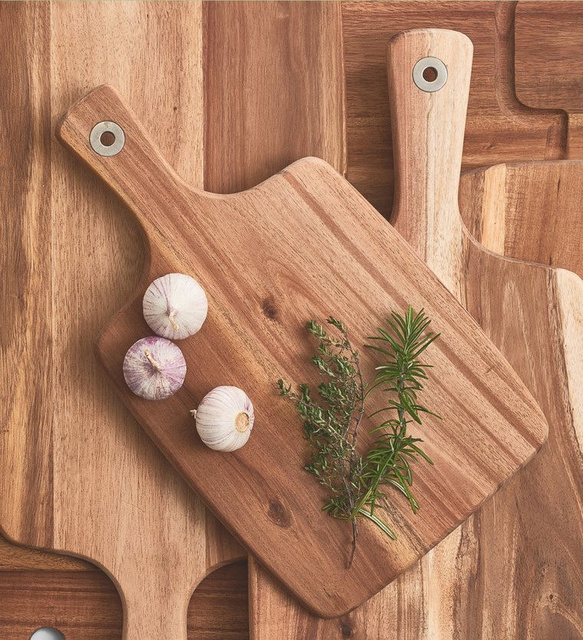 Tocator de bucatarie, ZELLER, Lemn, 32x19 cm