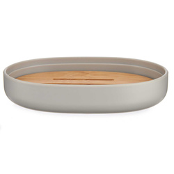 Săpunieră CLEAN cu scurgător din bambus