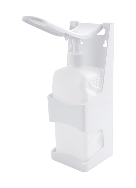 Dispenser sapun lichid sau dezinfectant Palizzi, Alb, 22x22x29 cm, ALLSTAR