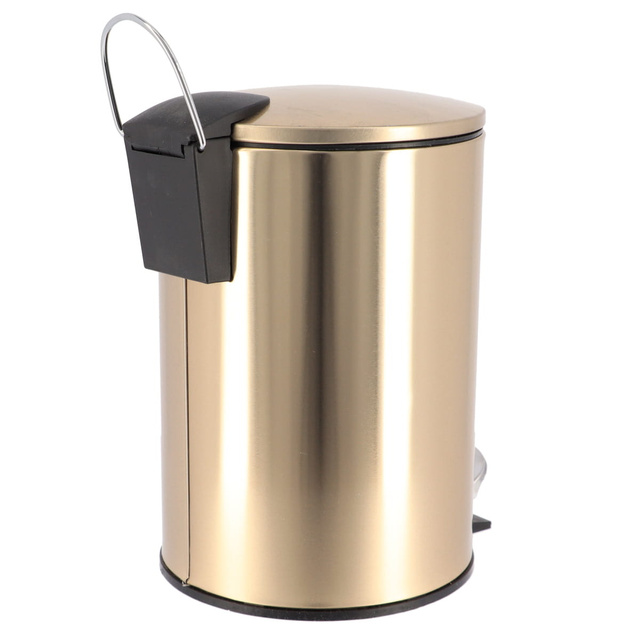 Coș de gunoi pentru baie, metalic, 3 l