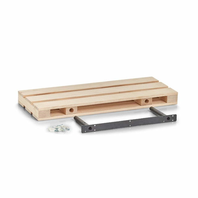 Raft decorativ de perete sub forma de palet, 60 x 23,5 cm, ZELLER