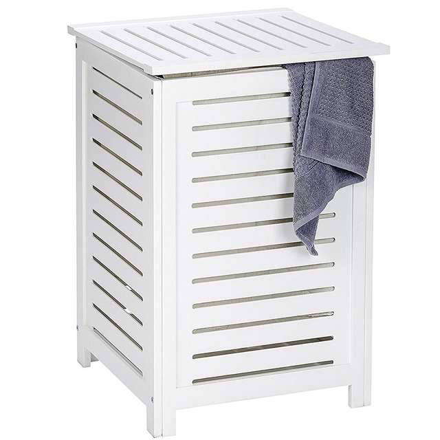 Cos rufe, Wenko Oslo, Lemn/Textil, Alb