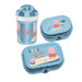 Set: sticlă de apă 200 ml și cutie de prânz Peppa Pig Waves To Go, 3 piese, KOZIOL