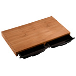 Blat de taiat din bambus cu sertare, 50 x 28,5 cm