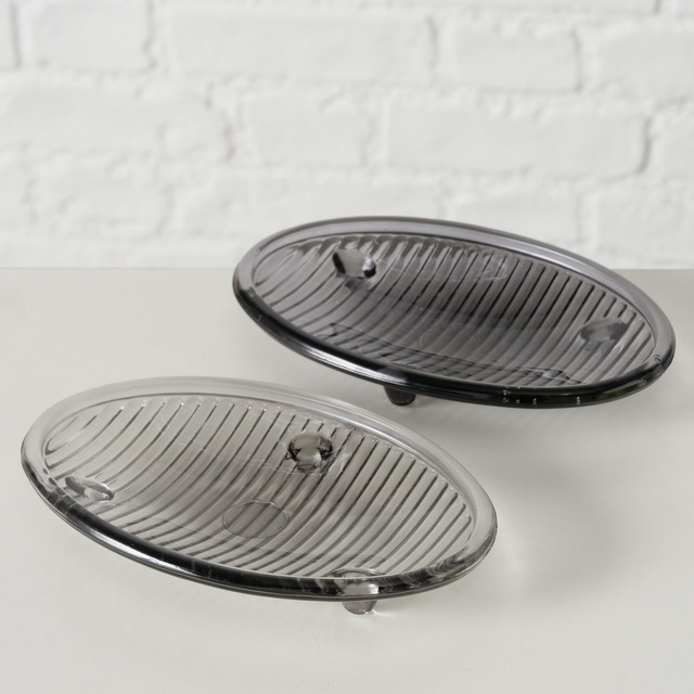 Sapuniera din sticla BANGO, 15 x 10 cm