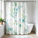 Cortina de duș cu model de eucalipt AQUARELLE, 180 x 200 cm