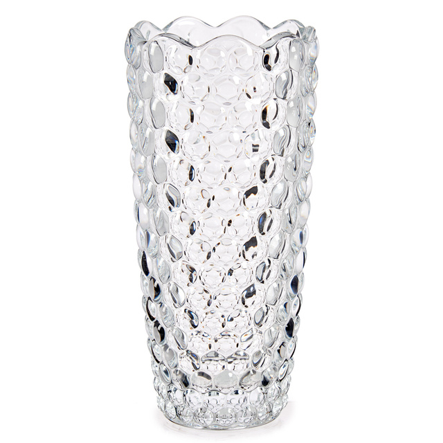 Vaza din sticla sculptata, 19,5 cm