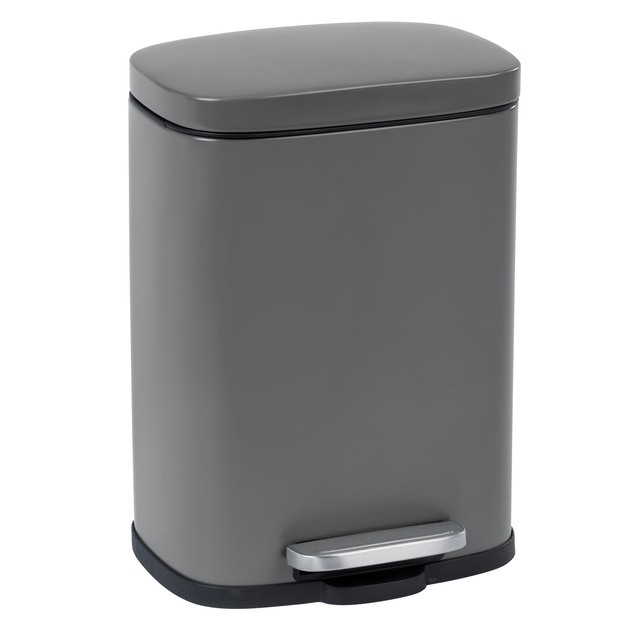 Coș de gunoi cu pedală, Easy Close ,Gri, 5L, Wenko