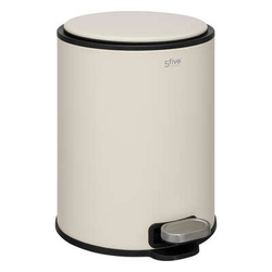 Coș de gunoi metalic Delta 6L argilă