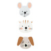 Set de 3 cuiere, 1 cuier cu animal