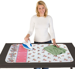 Husa de călcat EASY GLIDER FLOWERAGE, 100 x 65 cm, roz.