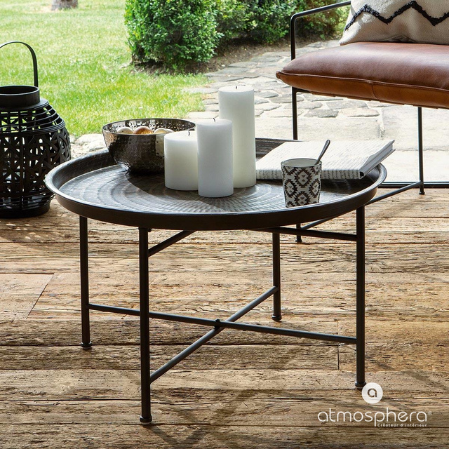 Masuta de cafea retro rotunda ATMOSPHERA