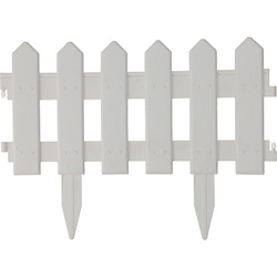 Palisadă de grădină, plastic, 40 x 20 cm