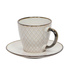 Cana pentru cafea sau ceai cu farfurioară DUNE, 210 ml