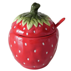 Borcan decorativ pentru gem de capsuni Strawberry, 380 ml