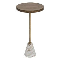 Masuta de cafea cu blat din marmura Ilian, Ø 35,5 cm