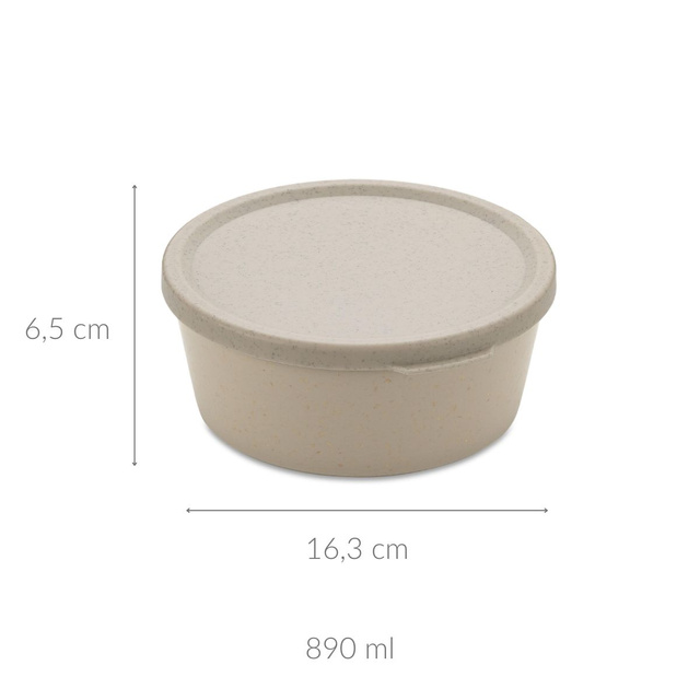 Recipient alimentar CONNECT BOWL, ermetic, 890 ml, KOZIOL