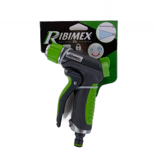 Capat pistol pentru furtun de grădină RIBIMEX, functie reglare jet